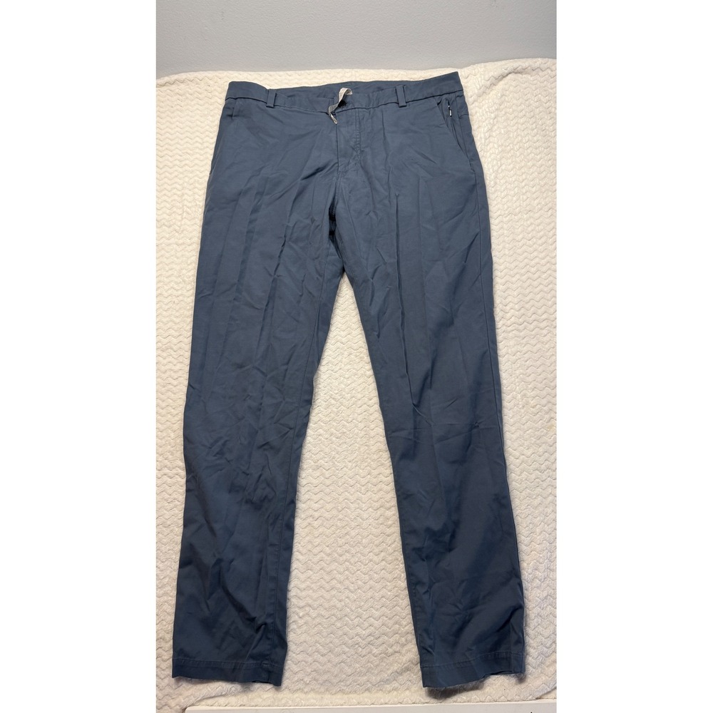 Lululemon abc Commission Pant Classic 38 Blue Grey Tech Chino Stretch Pants